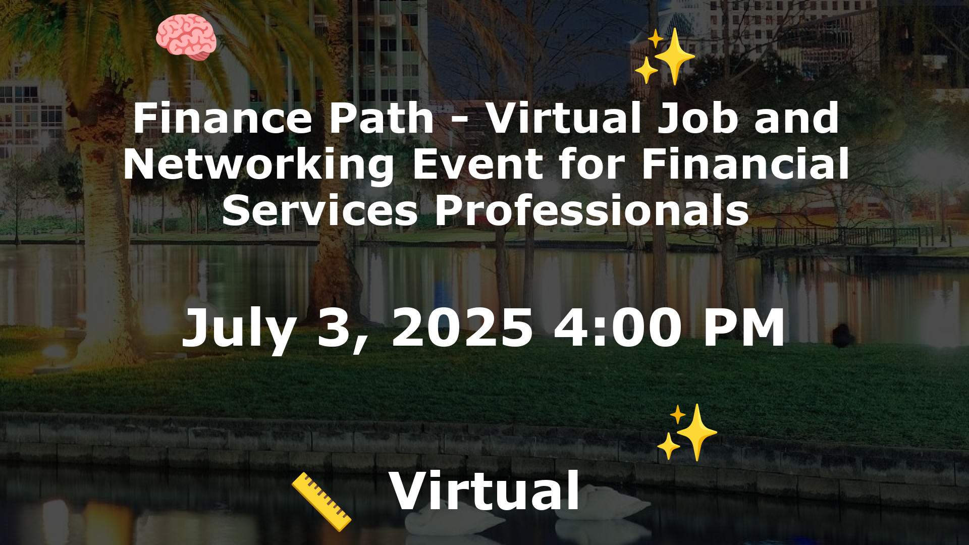 Finance Path - Virtual Job and Networking Event for Financial Services Professionals event image